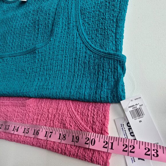 NWT Two Textured Tanks, Square Neck 2X, Old Navy - Picture 6 of 10
